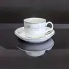 Conjunto de Xícara e Pires para Café Estilo Coreano Transfronteiriço Xícara de Café Branca Pura Xícara de Cerâmica Conjunto de Xícara e Pires para Café para Home Office Venda por Atacado