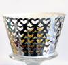 Exportación transfronteriza Amazon horneado decoración navideña borde hueco pastel vaso de papel rojo brillante amor papel soporte encaje