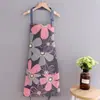 Delantal de Lona Nuevo de Verano para Mujer Transpirable Cocina Cocinar Hogar Delgado Moda Adulto Estilo Japonés Resistente al Aceite Trabajo