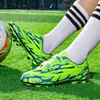 Zapatos de Fútbol de Velcro para Niños y Niñas con Uñas Largas Rotas para Adolescentes, Estudiantes de Secundaria y Primaria, Pelotas de Entrenamiento para Césped Interior