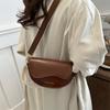 Bolsa de sillín estructurada de gran capacidad para desplazamientos, moderna y a la moda, bolso cruzado de hombro para mujer simple y único, bolso de mano y bolso mensajero