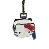 Bolsa Pequeña Linda de Gato Kt Collar Largo de Cuello Colgante Llavero para Mujer Accesorios Dulces de Alta Gama con Forma de Corazón para Chicas