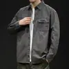 Camisa de hombre de moda estilo japonés para otoño, chaqueta casual de trabajo de manga larga, nueva camisa de hombre estilo americano para primavera y otoño