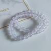 Pulsera de Calcedonia Transfronteriza Europea y Americana de 8 mm, Pulsera de Perlas de Calcedonia, Pulsera de Niña Moda y Dulce, Pulsera Suave para Envolver el Dedo