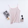 Verão Novo Fio Fino Sem Mangas Roupa Íntima tamanho único Alta Elasticidade Respirável Sedoso Absorção de Umidade Amigo da Pele Malha Alça Pequena