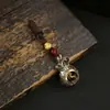Chaveiro de Bolsa de Dinheiro dos Doze Signos do Zodíaco, Chaveiro que Atrai Riqueza, Bolsa das Cem Bênçãos, Pingente de Carro, Joia de Metal Masculina, Atrai Fortuna