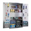 Gabinete de Herramientas de Acero Inoxidable Almacenamiento de Piezas de Ferretería Gabinete de Almacenamiento de Alta Resistencia Taller Tienda de Reparación de Autos Gabinete de Almacenamiento Garaje Subterráneo Gabinete de Utilidad