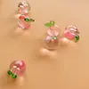 Colgante de Cereza Pequeña Resina de Durazno Alta Transparencia Exquisito con Perlas Material Hecho a Mano Joyería Linda Accesorios para DIY Hecho a Mano