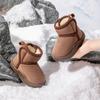 Nuevas Botas de Nieve de Invierno para Niños con Terciopelo Grueso, Suelas Suaves Antideslizantes y Cierre Doble de Velcro, Zapatos Cálidos de Algodón para Niños y Niñas