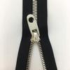 Direto da fábrica 5 zíper de metal platina brilhante arma duplo ponto dente cauda fechada novo puxar cabeça para baixo jaqueta bolso zíper