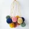 Atacado Fabricante Acessórios para Bolsas Bola de Ráfia Bola de Ráfia Natural Acessórios para Brincos Acessórios para Chapéus de Ráfia Sapatos Bolsa