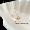 Cadena de Clavícula Pequeña con Cintura Delgada Chapada en Oro de 18 Quilates con Circonita para Mujer Lujo Accesible Moda Geométrica Estéreo Collar Apilado de Gama Alta