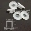 Arruela de Flange com Bucha de Nylon Manga Protetora Plugue Oco Bucha de Rolamento Autolubrificante Manga de Vedação Soquete de Parafuso