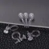 Convertidor Transparente de Resina en Forma de U para Pendientes de Clip Sin Cierre de Presión Pendientes sin Agujero para la Oreja Joyería DIY Accesorios