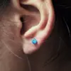 Pendientes Pequeños y Lindos con Circonia Azul Marino, Clavos Sencillos para Cartílago, Mini Pendientes, Accesorios para Orejas con Circonia de 3-6 mm