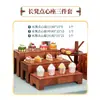 Estante de mesa de postres chinos, estante para caja de frutas secas, combinación para pausa para el té tipo buffet, decoración artesanal de postre frío, plato para bocadillos
