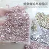 Estrella de Cinco Puntas 5A Mini Invertida de Fondo Plano Diamante de Circonia para Uñas Diamante Rosa Champaña Montón de Estrellas Adornos de Diamante para Uñas