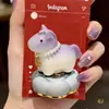 Decoração de Mesa Cavalo de Carrossel com Esmalte de Cristal Jingdezhen Ornamento para Mesa de Escritório Presente de Aniversário para Meninas