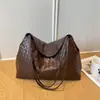 Bolso Tejido de Color Sólido Nuevo Verano 2026 para Mujer, Alta Calidad, Gran Capacidad, Bolso de Hombro para el Trabajo, Bolso Tote Elegante