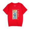 Wen Hao Perro Salvaje Animación Alrededor Tai Dazai Zhongyuan Ocio Dibujos Animados para Mujer Camiseta de Manga Corta para Mujer Mismo Estilo para Parejas