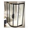 Puertas Curvas para Baño de Aleación de Aluminio, Calidad Garantizada, Puertas de Baño Modernas Minimalistas, Puertas Correderas de Vidrio Templado