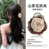 Presilha de Cabelo de Rosa 2026 Nova Presilha Floral de Alto Padrão para Mulheres, Elegante Presilha de Tubarão para a Parte de Trás da Cabeça, Presilha para Cabelo Meio Preso Acessório de Cabelo