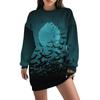 Sudadera de cuello redondo para mujer Fábrica de origen 2024 Creativa europea y americana Manga larga larga Sudadera Amazon para mujer ME1