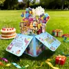Mariposa de Colores 3D Caja Creativa Pop-Up 3D Tarjeta de Felicitación Día de San Valentín Día de la Madre Día del Maestro Cumpleaños Deseo