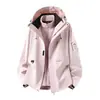 Chaqueta Tres en Uno para Hombre para Exteriores 2026, Otoño/Invierno, Impermeable Cortavientos Desmontable, Ropa de Senderismo para Parejas