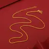 2025 Novo Estilo Chinês Dourado de Areia Vietnamita Filigrana Vazada Lingote Abridor Pingente Pixiu Colar com Corda Trançada