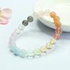 Pulsera de Cristal con Piedras Naturales Múltiples de Guan Yu, Piedra Lunar, Cristal de Fresa, Pulsera Macarrón, Venta al por Mayor en Vivo S5071003
