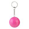 Bola de chaveiro de cor de golfe bola de prática de camada dupla bola de presente requintada oito cores impressão opcional vendas diretas da fábrica