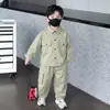 Ropa para Niños de Estilo Primavera y Otoño Comercio Exterior Ropa Infantil 2026 Nuevo Estilo Otoño Moderno Fresco Estilo Urbano Ropa de Trabajo para Niños Pequeños y Medianos Conjunto de Dos Piezas Ropa Moderna