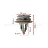 Adequado para Mercedes-Benz Baoma carro fivela fixa soleira saia clipe D303