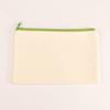 Estuche para lápices de lona con cremallera, pintado a mano en blanco, para estudiantes, papelería, bolsa de almacenamiento de lápices, registro personalizado, disponible en stock