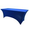 Mantel rectangular elástico para hotel, restaurante, boda, 4 pies, 6 pies, 8 pies, exterior, color sólido, mantel, funda de mesa, alta elasticidad