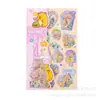 Ytpp Dibujos Animados Lindos Kapi Bara Pegatinas 3D Infantiles Panda Agitar Adhesivo Activado por Agua Pegatinas Decorativas para Diario