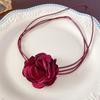 Colar de pérolas retrô francesas com flores, moda doce, tendência, corrente de clavícula, novo, combinação, colar de coração para meninas, atacado
