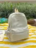 Mochila macia com gradiente estrelado amarelo limão, tema floresta, para meninas e estudantes, com sensação leve e arejada, doce e delicada, perfeita para viagens