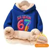 Moletom com Capuz de Tamanho Grande, Corte Solto, Composto de Algodão e Lã de Cordeiro, Forrado com Fleece, Sem Bolsos, Outono e Inverno do Sudeste Asiático