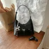 Bolsa de Ombro Xiaomi Elegante para Mulheres 2026 Verão Nova Moda Bolsa Elegante de Lua Crescente Bolsa de Ombro Único Transversal de Nicho