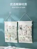 Bolsa de Almacenamiento Colgante de Tela de Algodón y Lino, Montaje en Pared, Detrás de la Puerta, Habitación de Estudiante, Mesita de Noche, Bolsa Pequeña de Tela Linda