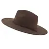 Chapéu Jazz de Aba Larga Cruzado Outono/Inverno 2023 Feminino Aba de 10cm Camurça Coração de Pêssego Top com Franja
