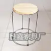 Taburete Redondo para el Hogar Taburete Redondo para Restaurante Taburete Apilable Taburete Elevado Taburete de Barra de Acero Sólido Silla de Comida Rápida de Hierro Forjado