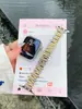Correa de Metal Irregular Bloqueada por Color Adecuada para Apple Watch iWatch 12ª Generación 11/10Ultrase
