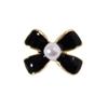Nueva Celebridad de Internet Estilo Chanel Arte de Uñas Aleación Joyería Goteo de Aceite Lazo de Perlas Blanco y Negro Sencilla Decoración de Uñas Francesas