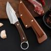 Cuchillo de Mano Mongol Cuchillo de Mano para Carne Cuchillo de Cena para Cortar Carne para Cortador de Cordero Acero Inoxidable Hogar Cuchillo para Fruta