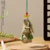 Colgante de Saquito Perfumado Conejo de Jade de Mediados de Otoño, Bolsa Perfumada de Conejo de Brocado Estilo Antiguo, Adorno de Borla, Regalo Festivo al por Mayor