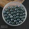 Contas cerâmicas de cor sólida galvanizadas 6mm contas soltas pulseira acessórios DIY contas macaron de furo grande acessórios DIY