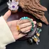 Temu Xiyin TK Explosões Transfronteiriças Citrino Verde Natural Malachite Malachite Olho de Tigre Pulseira em estoque Atacado